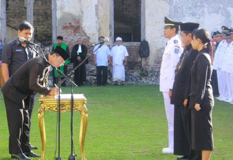 Di Benteng Pendem Van Den Bosch, Bupati Ngawi Lantik Pejabat Baru