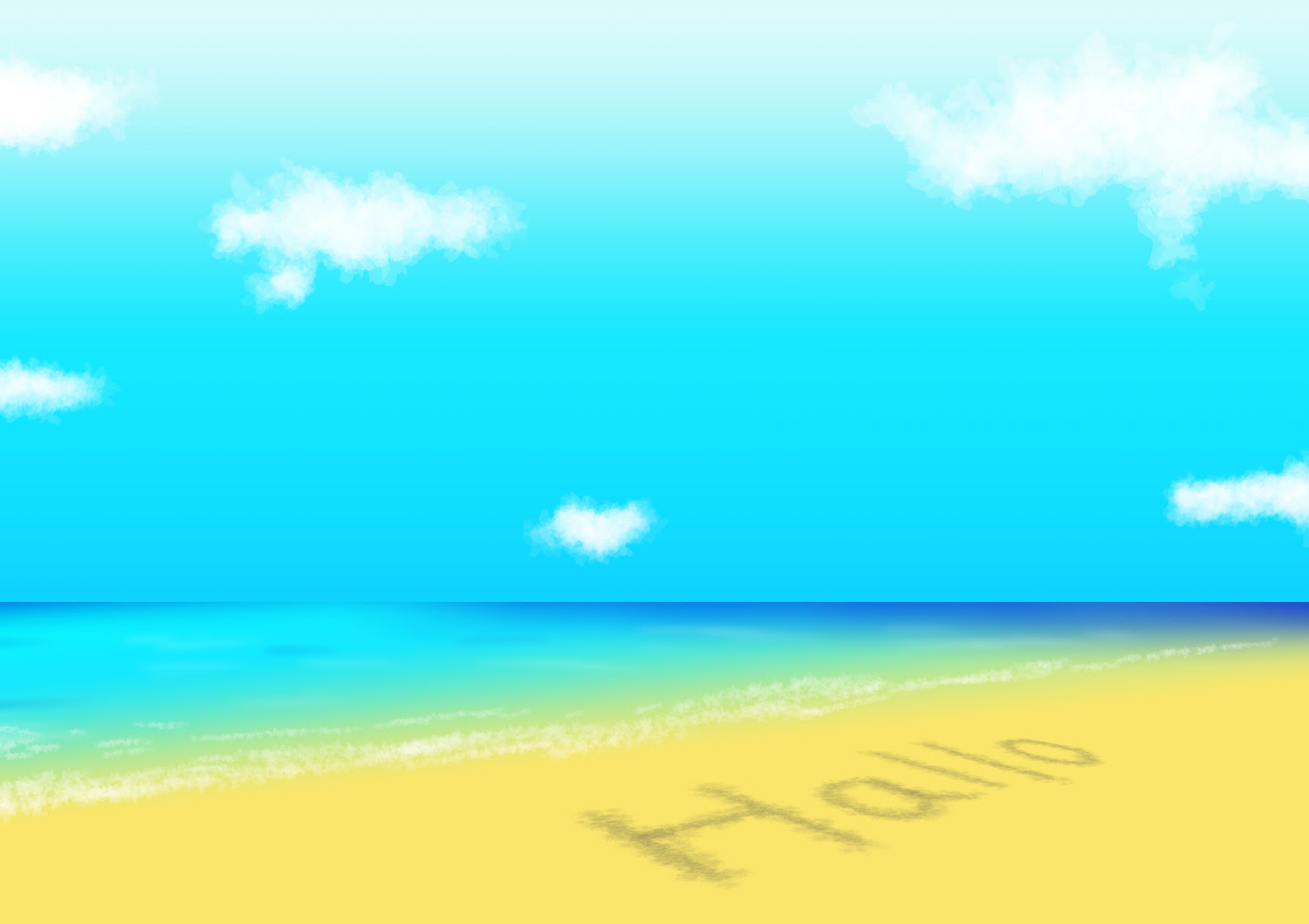 Clip Studioで海の背景イラストを簡単に描く方法 絵を描く口腔外科医kaak Studio