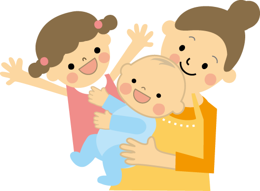 育児 赤ちゃんと家族 無料イラスト フリー素材