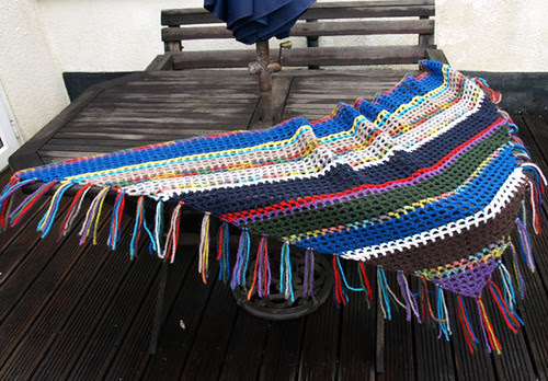 Holiday project - crocheted shawl