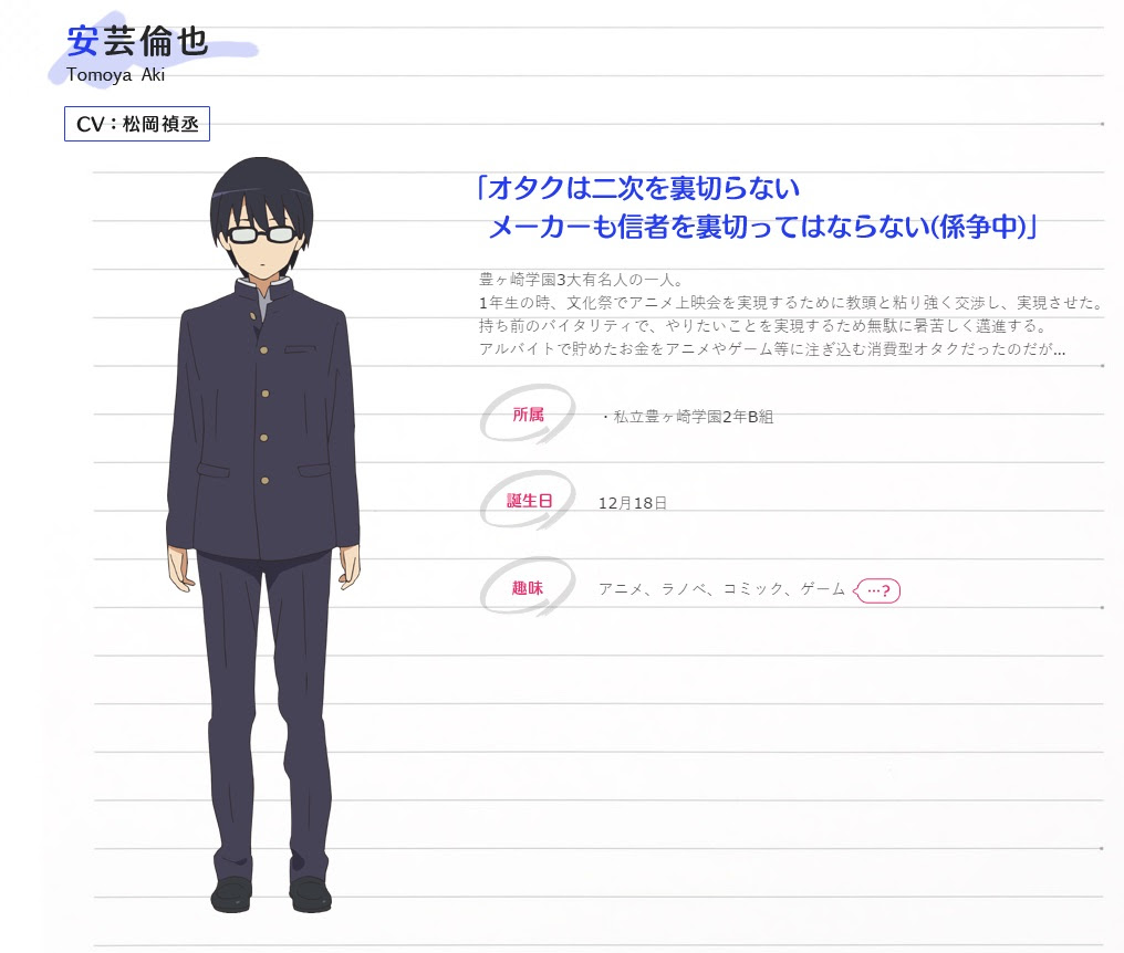 動畫 不起眼女主角培育法 官方更新視覺圖 公開角色人物介紹 Jady250的創作 巴哈姆特