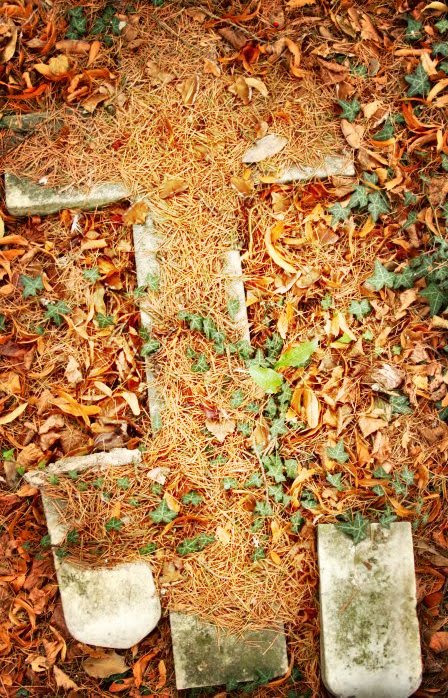 Cross with leaves