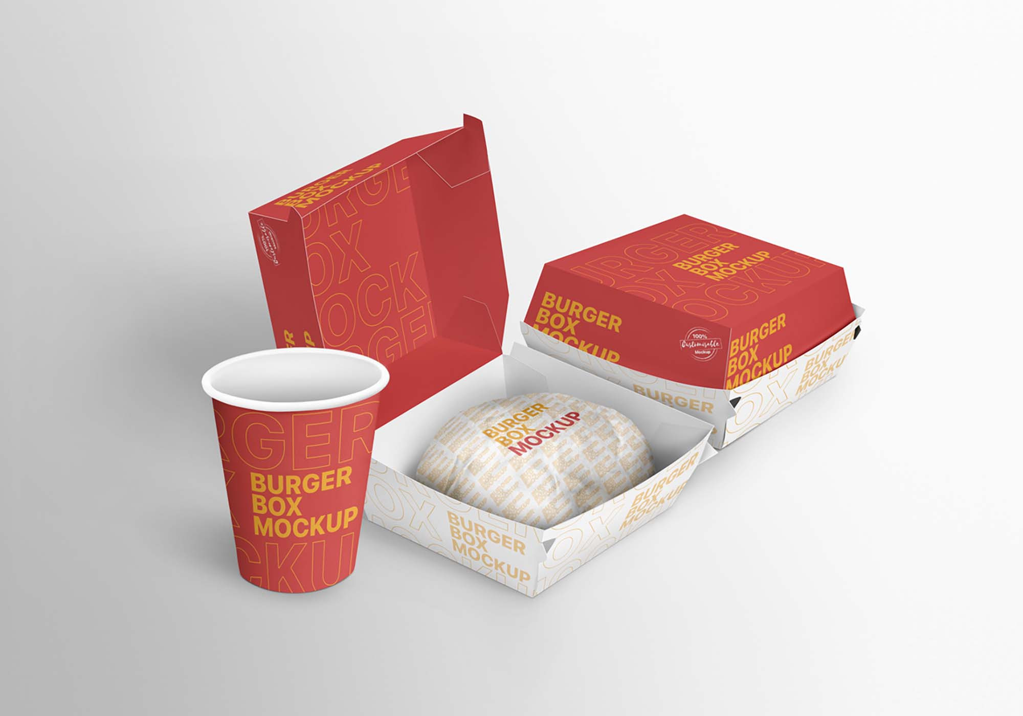 Download Free Burger Box Mockup (PSD)
