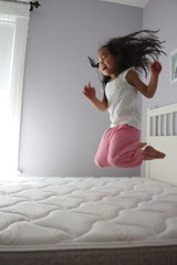 one little monkey jumping on the bed...