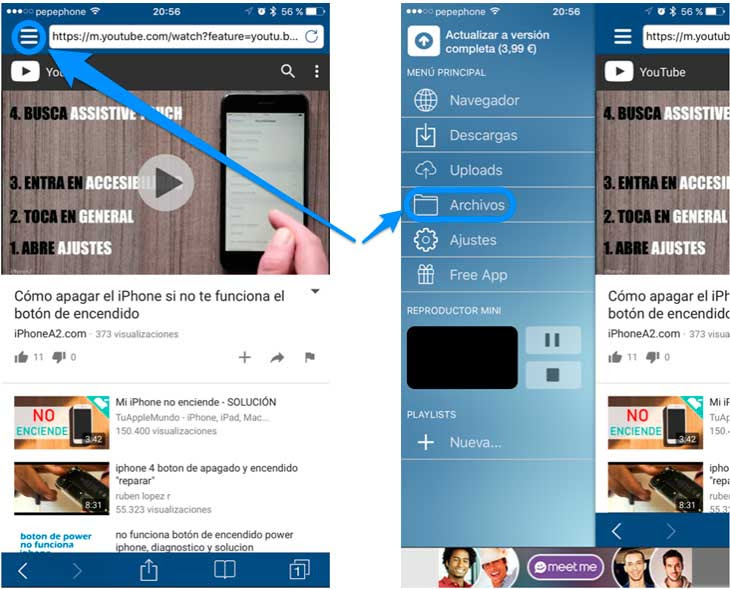 Cómo Descargar Vídeos de YouTube al iPhone, iPad, Mac o PC 