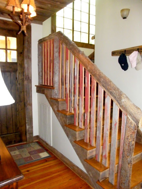 Reclaimed Barn Siding Interior Trim and Railing ...