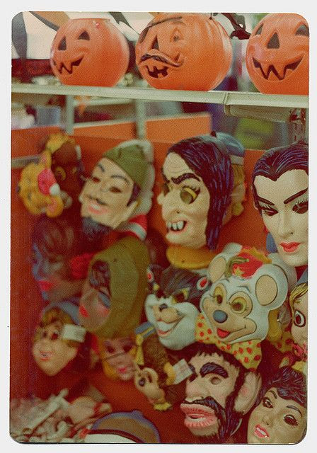 Halloween in the 1970's....plastic masks