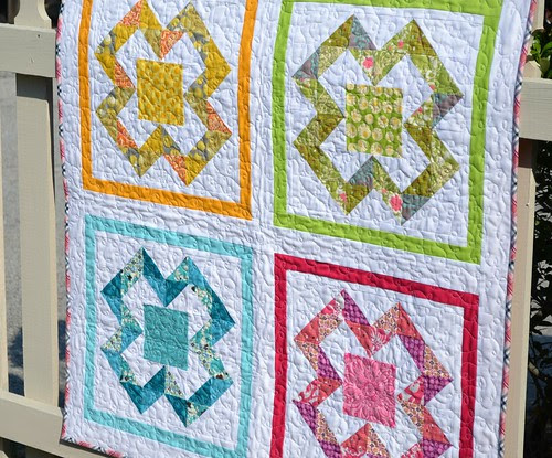 X Marks the Spot baby quilt