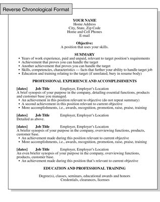 student resume format. of this resume format