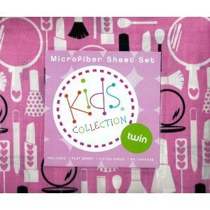 Amazon.com: Kids Collection Microfiber Twin Sheet Set: Girl's ...