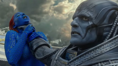 Oscar Isaac vào vai dị nhân Apocalypse (phải) trong bom tấn "X-Men: Apocalypse".