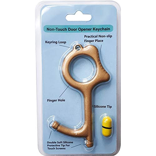 Snagshout No Touch Door Opener Keychain Edc Brass Tool Button Pusher Kooty Key Anti Touch Stick Hand Tools In Clearance And Hands Free Non Contact Safety Smart Key Tool And Keys Multipurpose