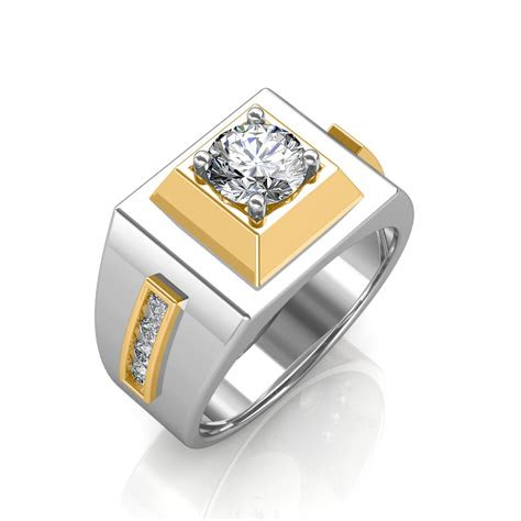 The pendant suspends from a . The Khufu Solitaire Ring For Him - Solitaire Diamond Rings