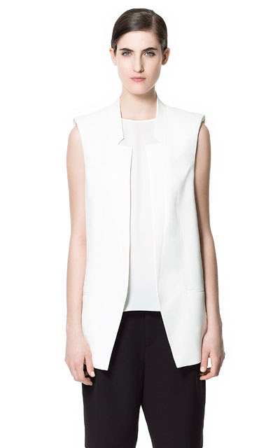 waistcoat with lapels and shoulder pads blazers woman zara serbia