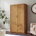 Real Wood Armoire Wardrobe Closet / Pin By Juliab On Home Projects Pinterest Armoire Diy Wooden Wardrobe Closet Wooden Wardrobe : Keep your bedroom or closet organized with the wardrobe closet organizer with dust cover by lavish home.