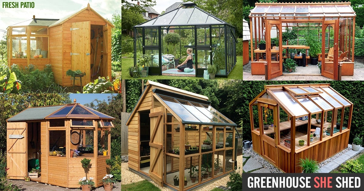 Greenhouse SHE Shed - 22 Awesome DIY Kit Ideas