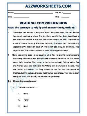  worksheet of reading for third grade printable english worksheets