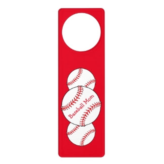 Baseball Mom Door Hanger