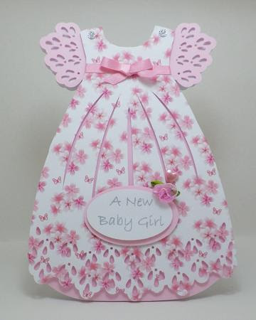 Download Baby Girl Dress Card, SVG - Cutting Files