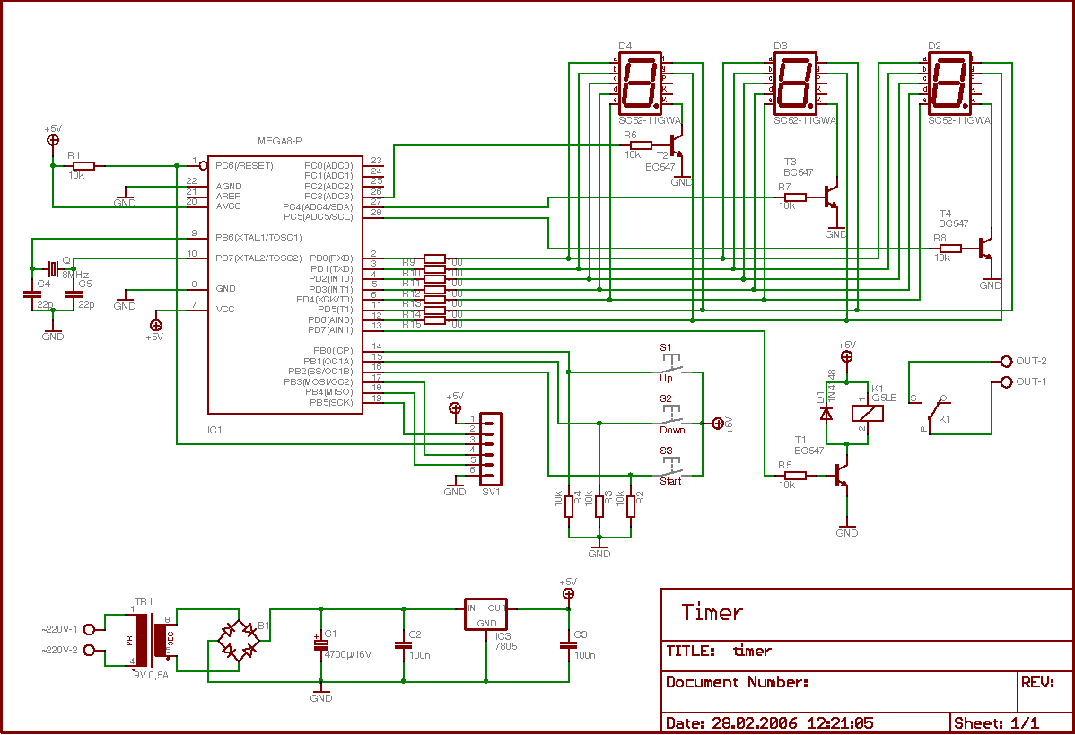 Timer mit ATmega8