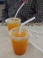 Orange Juice, Breakfast at Sammy's, Van Ness, San Francisco