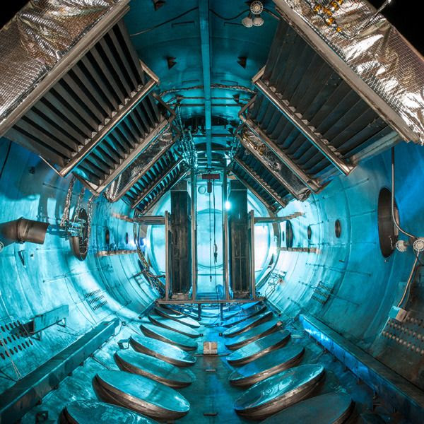 A vacuum chamber used by NASA to test new technologies that the agency will use to advance human spaceflight.