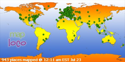 Locations of Site Visitors