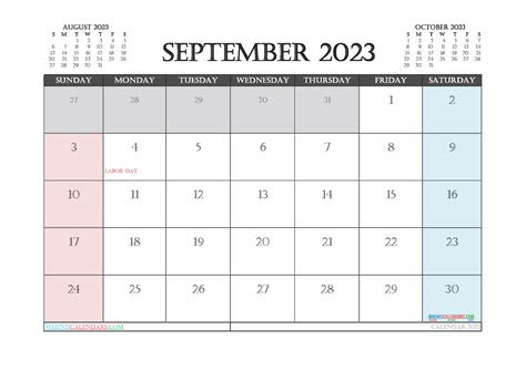 Weba printable september 2023 planner pdf template with vacation or appoint tracking space. printable september 2023 calendar free 12 templates