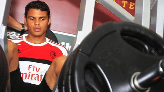 thiago silva visita fluminense laranjeiras 270612