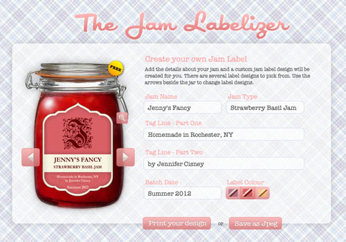 ljcfyi: Jam and Beer Label Makers