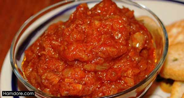 خاویار بادمجان,خوراک خاویار بادمجان,طرز تهیه خاویار بادمجان,دستور پخت خاویار بادمجان