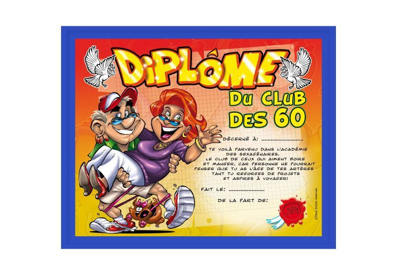 Carte Anniversaire 60 Ans Homme Humour A Imprimer Illaps