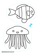 ぬりえやさん 無料こども塗り絵 ぬりえ魚釣りゲーム