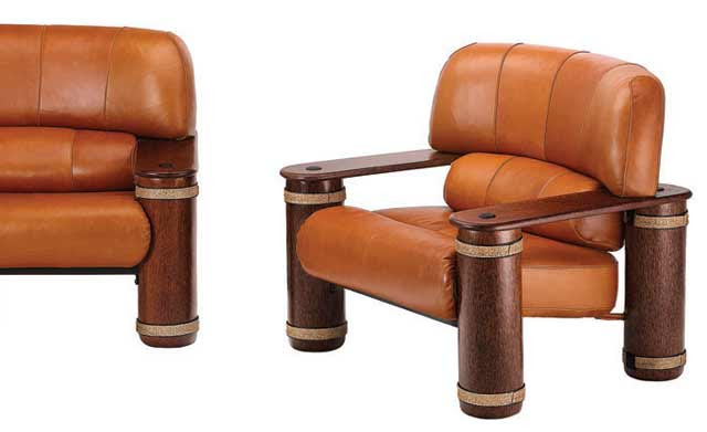 pacific green coconut palm armchair