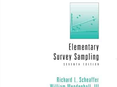 Free Download ELEMENTARY SURVEY SAMPLING 7TH EDITION Paperback PDF