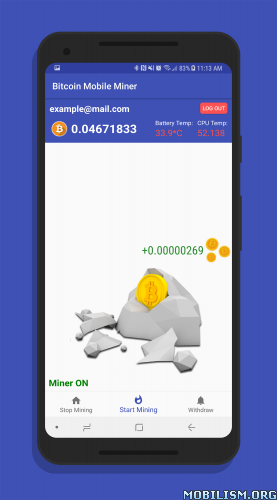 Download Bitcoin Mobile Miner - Simple Android Mining v1.1 ...