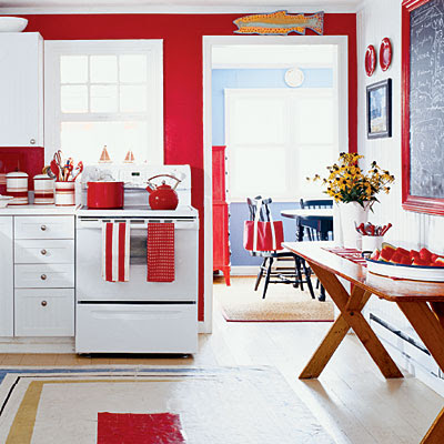 red white and blue living rooms | Apartments i Like blog