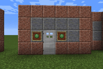 Minecraft 額縁を使ったダイヤル式ドアの作り方 1 8 ねこのマイクラ開拓びより