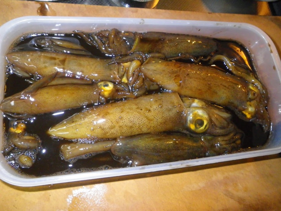 大隅釣り走り それいけ 太郎丸 アオリイカの沖漬けうまし