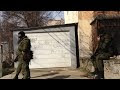 Russian Military Forces Defend Themself in Sevastopol Crimea Ukraine