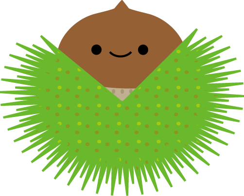 秋 栗のイラスト 無料イラスト