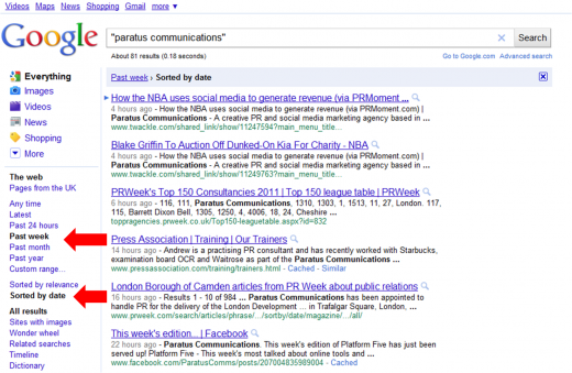 google2 520x339 How to monitor social media mentions in five minutes a day