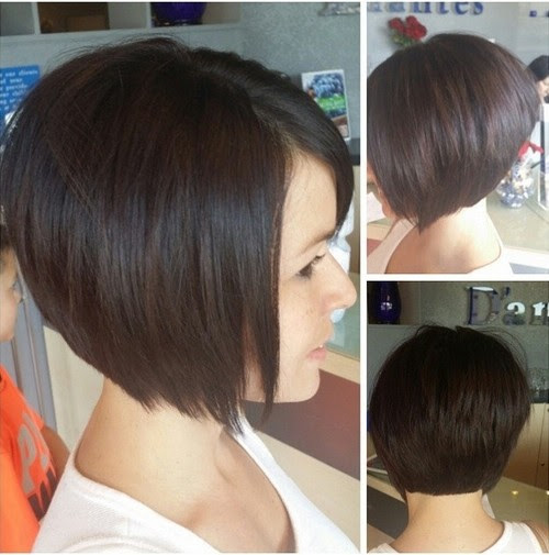 Sweet Dark Bob Haircut