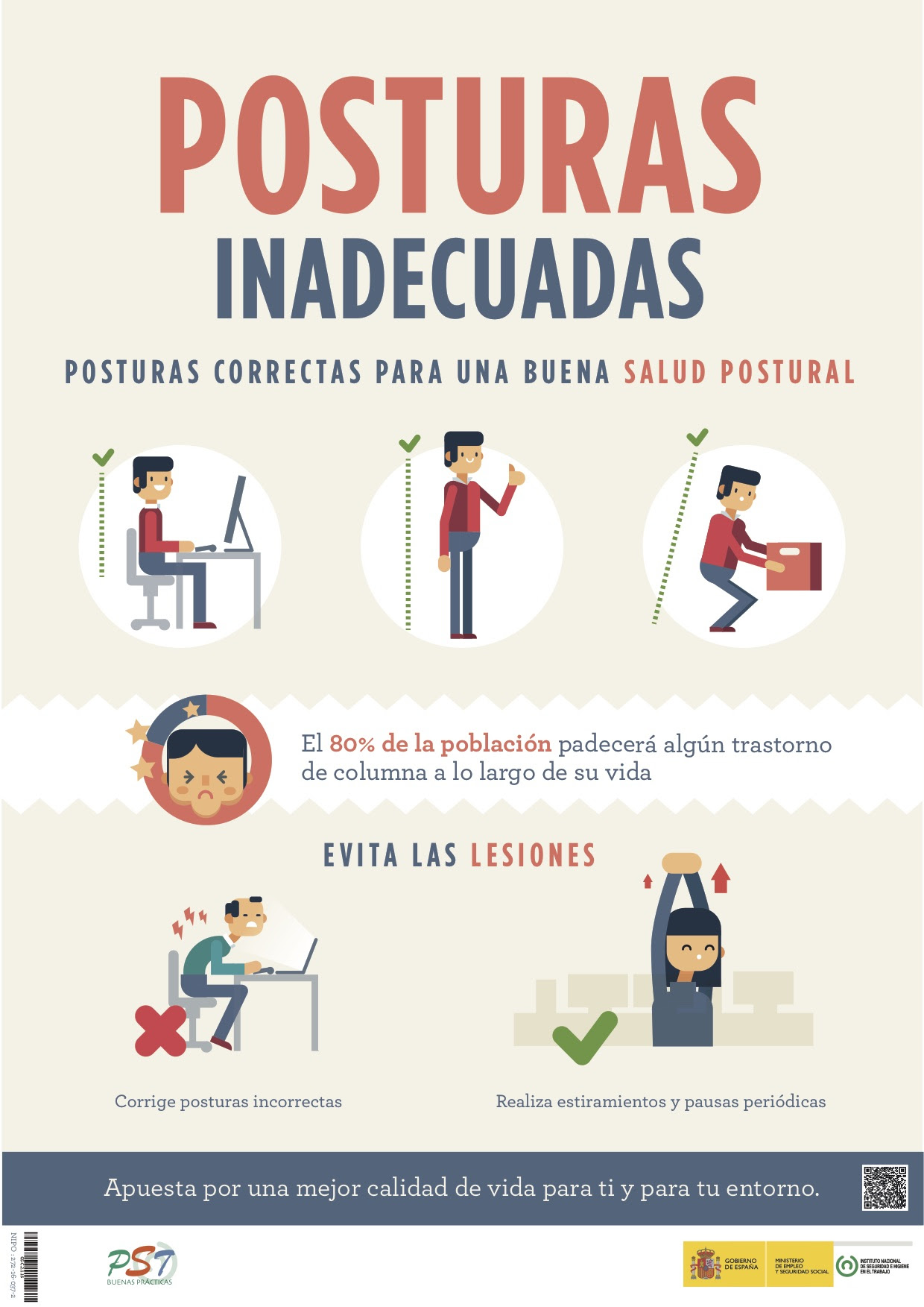 Posturas inadecuadas en el trabajo