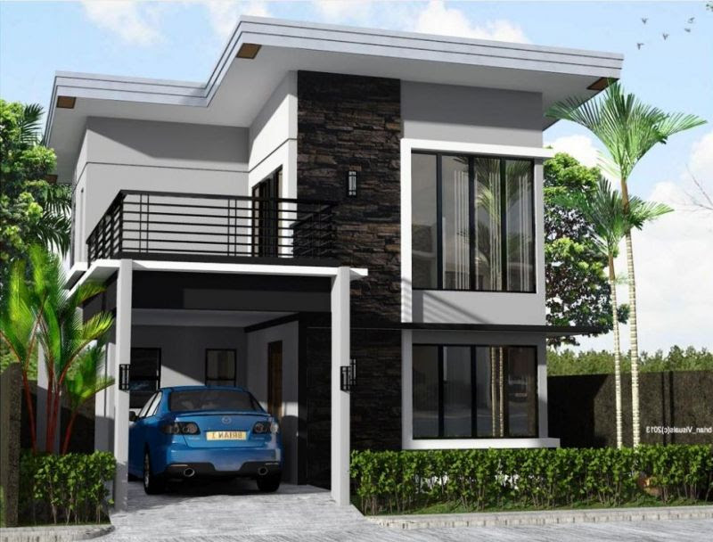 19 Desain  Rumah  Minimalis  2  Lantai  Kekinian Lengkap 