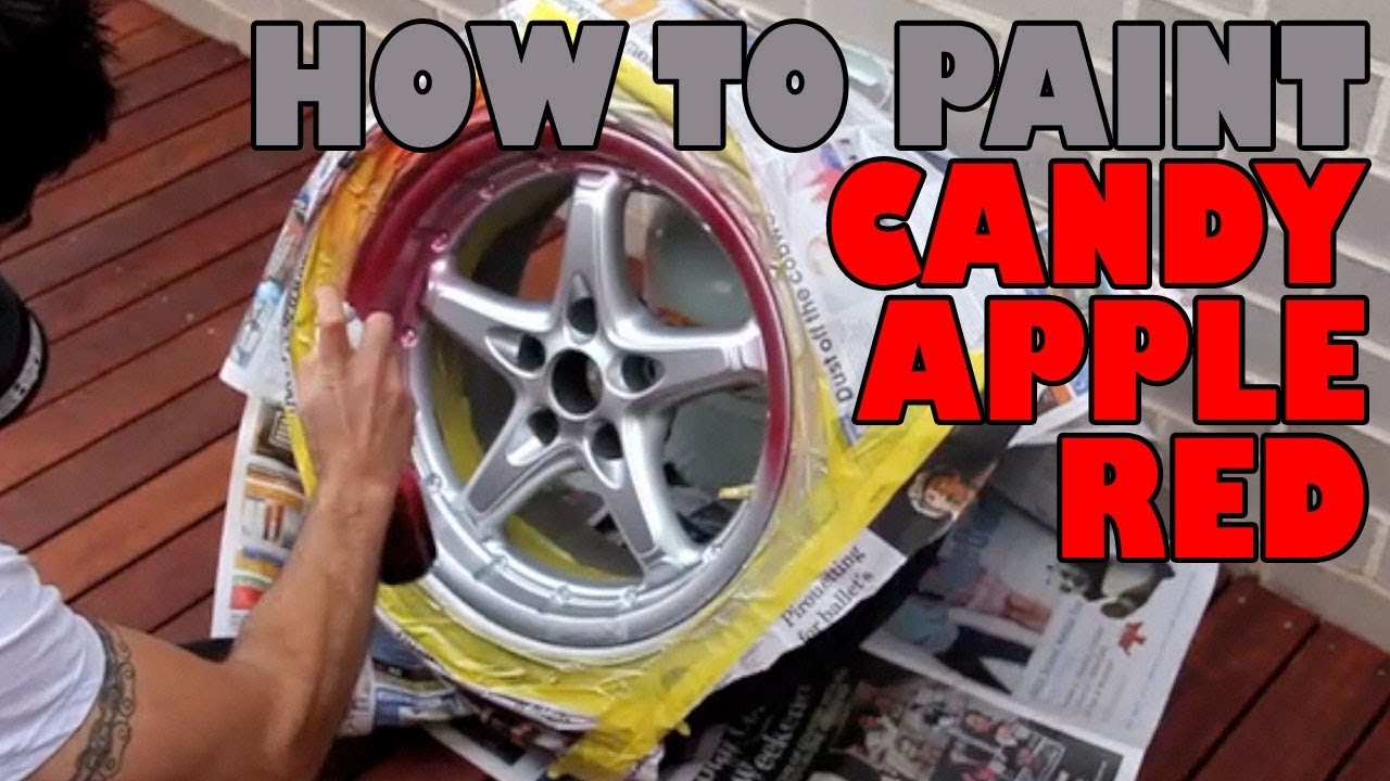 How to paint candy apple red DIY - YouTube
