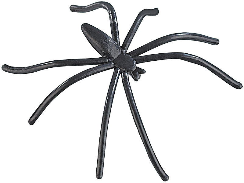 infactory Halloween Deko-Spinnennetz mit 10 Spinnen