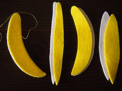食べるバジちゃん フェルトで作る むけるバナナ