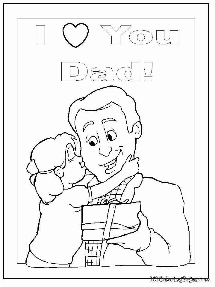 Free I Love You Dad Coloring Pages, Download Free I Love You ...