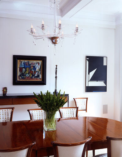 Modern Swedish Apartment Has Views to Central Park modern dining room